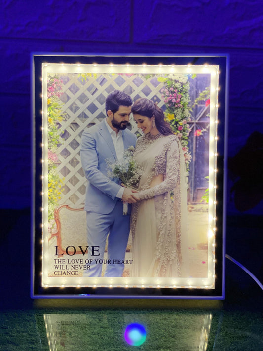 Speacial Birthday Design LED Magic Mirror Photo Frame
