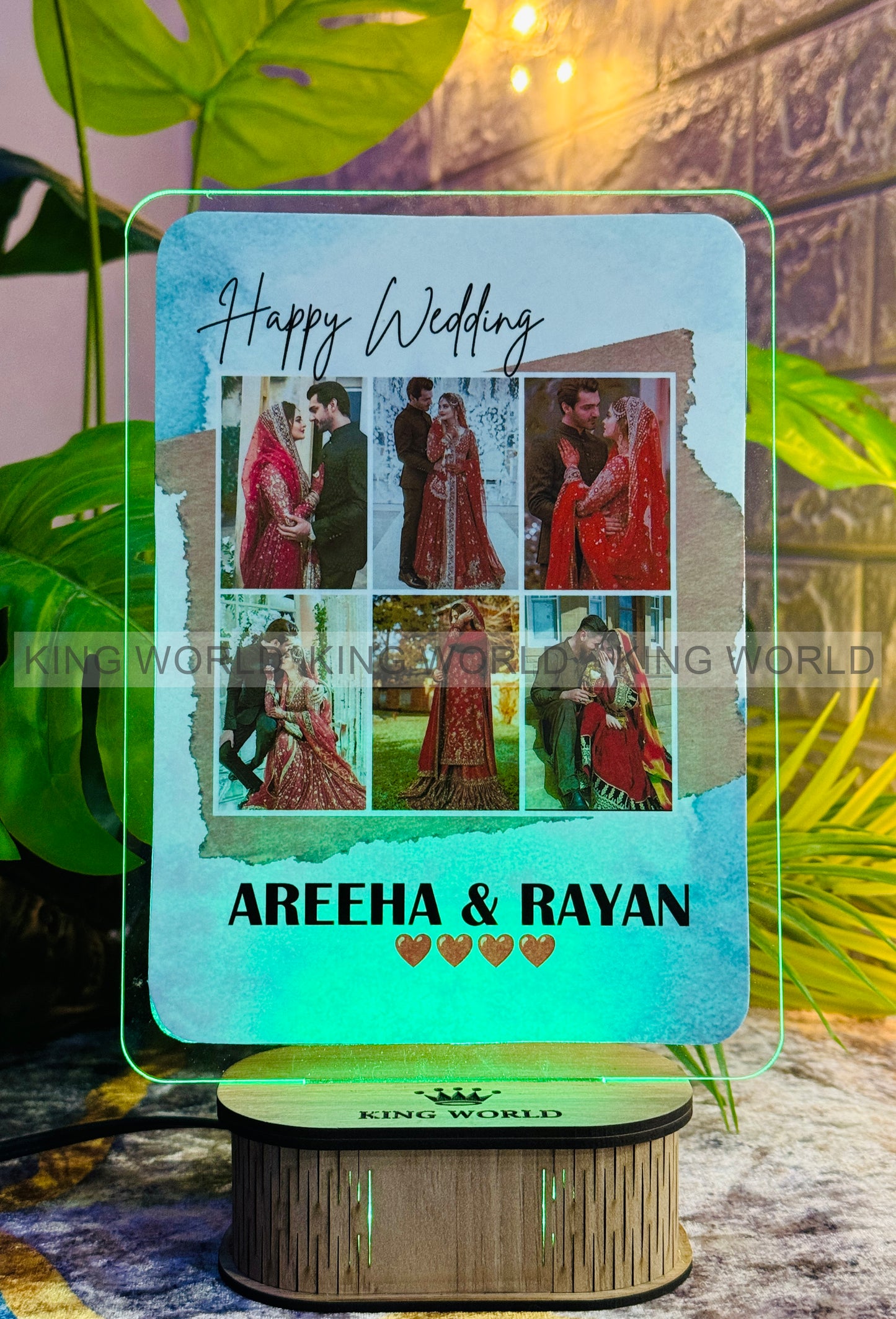 Square Shape Customized Led Acrylic Picture Lamp