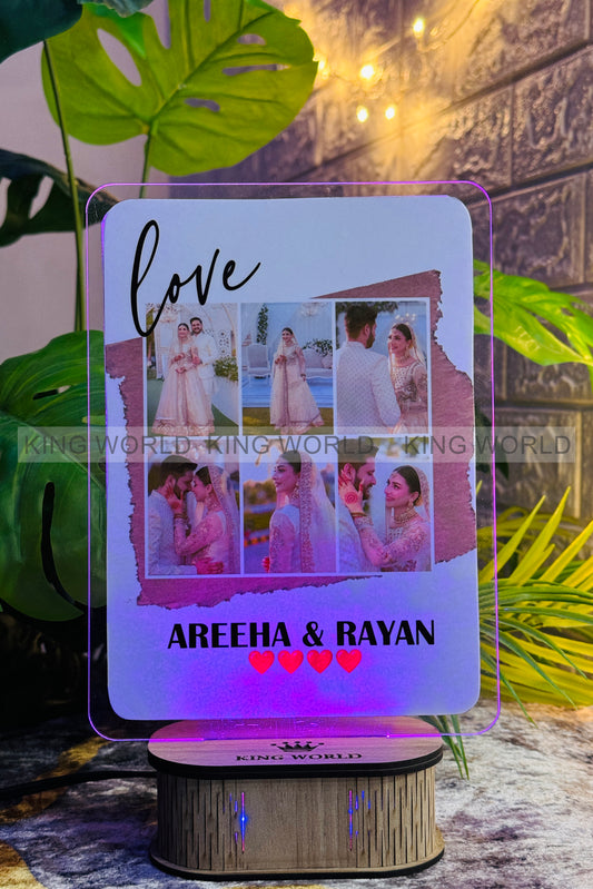 Square Shape Customized Led Acrylic Picture Lamp